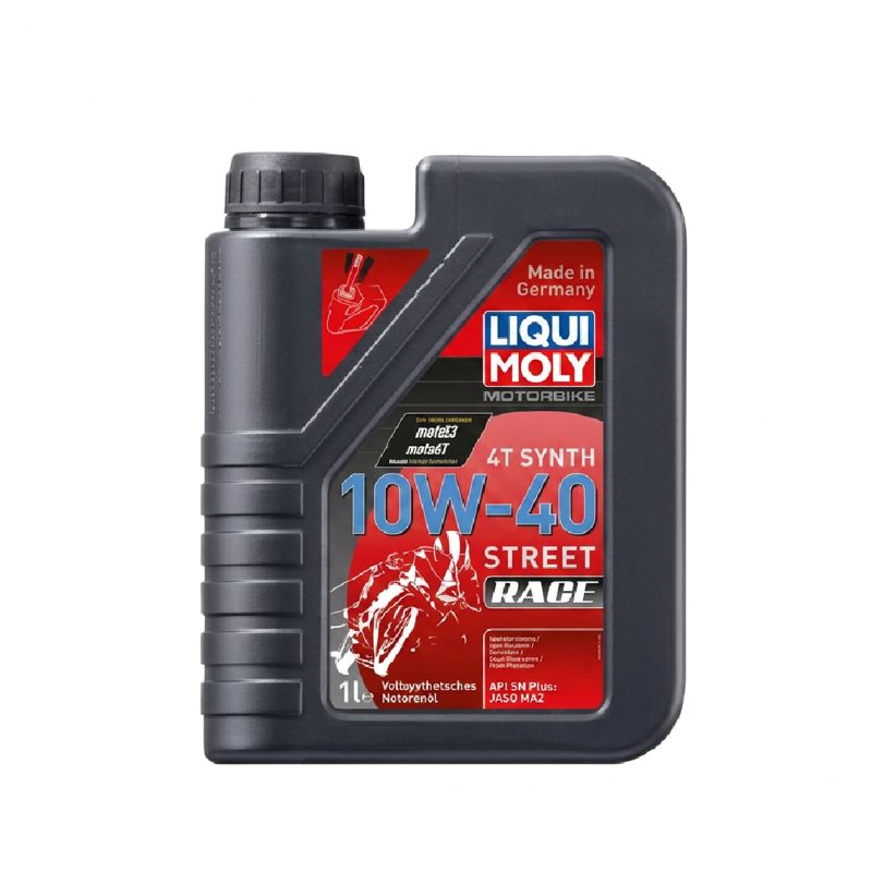 LIQUI MOLY 10W40 STREET RACE 4本セット LIQUI MOLY MOTORBIKE 4T SYNTH 10W40 STREET RACE 全合成競技型摩托車